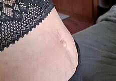 Desi slut teasing with my petite outie navel for fetish play