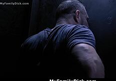 Unexpected encounter at the glory hole with family members.