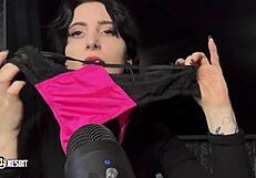 German sissy submits to domination and dirty talk with Lou Nesbit and Lia Louise