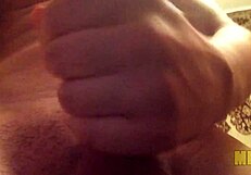 alone at home with brown eyes and young 18+ body, feeling emotional during solo masturbation