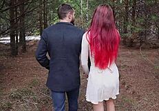 Did First Date Go Bad for Russian Slut in Woods?