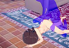 Hey, watch this Konosuba hentai with Megumin getting a wild creampie in anime action.