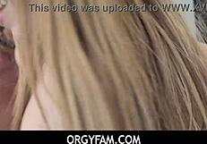 Yo, check Orgyfam couples banging hard in a steamy threesome! 🔥