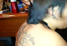 My Ex Sucks Me Off And Gets Cum In Mouth Face And Tits