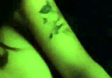 Petite teen brunette sucks big cock with deepthroat and ass play.