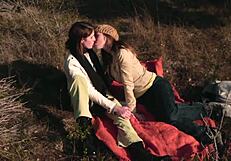 Skinny Petite Lesbian Girls Enjoy Outdoor Fun