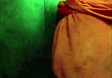 Tatiana's sensual dance undresses, ripping clothes for ebony milf striptease