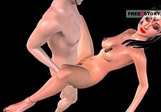 Animated 3D Cartoon Indian Girl Fucks Japanese Man