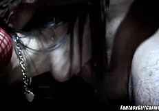 carmella bing gets cum shot on face after punishment