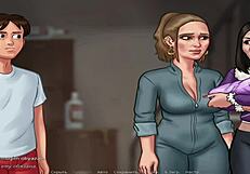 summertimesaga stress relief handjob from milf