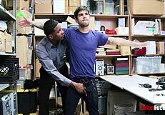 Black Cop Roleplays Rough Doggystyle With Young Thief