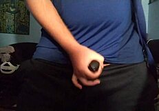 i masturbate with my chastity cage in gay solo session