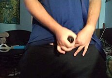 i masturbate with my chastity cage in gay solo session