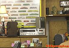 damn, this pawnee sucks cock and flashes her goods!