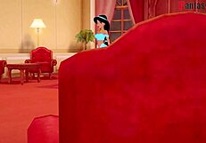 Watch Princ Jasmine Give An Amazing Blowjob In This POV Scene!