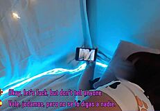 Hey, watch this horny chubby stepsister take two missionary bangs!