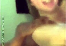 amateur blonde gf humiliated in cuckold scenario with big black cock.