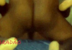 ebony woman with big ass and natural tits gets banged and deepthroat