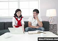 Is Hailey's Tight Pussy Too Much For Him?