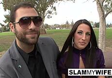 मैं यकीन नहीं कर सकता ये एथलेटिक ब्रूनेट इतनी जोरदार ले रही है