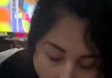 Wife sucks till cum on face