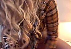 Behind the scenes bloopers featuring Elena in wet accident