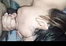 fat mexican babe gets bent over for doggystyle blowjob