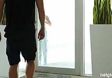 Gorgeous blonde with perfect ass tries anal sex