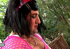 Liz Rainbow B Fucked And Squirts By Crossdresser Freak