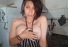 Latina's Emotional Big Cock Deepthroat