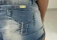 blonde strips and rips clothes while twerking on friend's cock