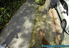 Did you see this amateur teen get spunked outdoors?