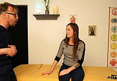 Tricia's massage turns into a blowjob session.