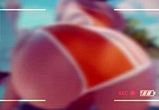 Overwatch Tracer Rides Cock Cowgirl Style at Public Beach, Creampie.