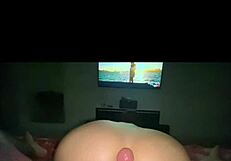 Innocent latina teen moans during big ass creampie!