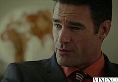 The rich boss from Vixen gets a threesome with two blondes.