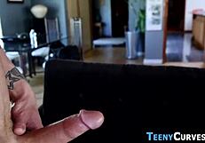 Fat butt blonde sucking and riding in hardcore action