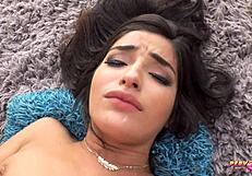 hot brunette emily willis dives into hardcore anal pounding