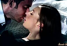 Gorgeous babe gets drilled and filled with cum by stepbro in taboo play.