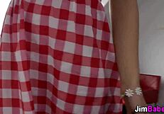 European teen 18+ rubbing vag