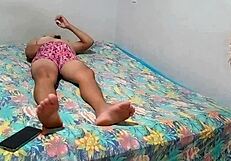 Latina amateur mayemarc1 rides cock in homemade cowgirl session