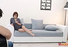 Teen Rebecca Rainbow Masturbates Before Getting Licked And Fucked Doggy