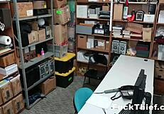 Ebony teen 18+ caught with five finger discount