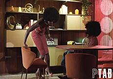 Ana Foxxx and Isiah Maxwell in twin dragons revenge.