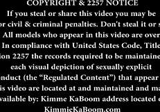 Kimmie Kaboom's plump BBW body jiggling tits while playing with dildo.