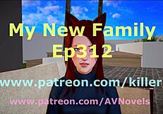 My new family with brunette and redhead