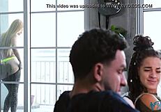 Sloan Harper does homework with stepson