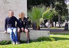 real amateur french public squirt sex risky in park 4k