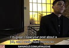 Strong Boy Danny Hired For Construction Work Ends Up Giving A Blowjob To Latin Leche