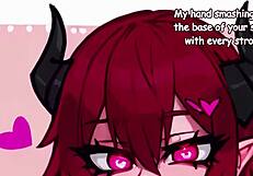 I’m obsessed with this succubus student draining me in hentai roleplay